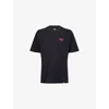 Dickies Mens Black Flag Relaxed-fit Cotton T-shirt Xxl In Black