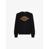 Dickies Mens Ruston Crewneck Knitted Jumper Black In Black
