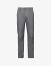 Dickies Mens Charcoal Grey Millerville Straight-leg High-rise Cotton Trousers In Grey