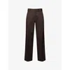 Dickies Mens Dark Brown 247 Loose-fit Straight-leg Cotton Trousers In Brown