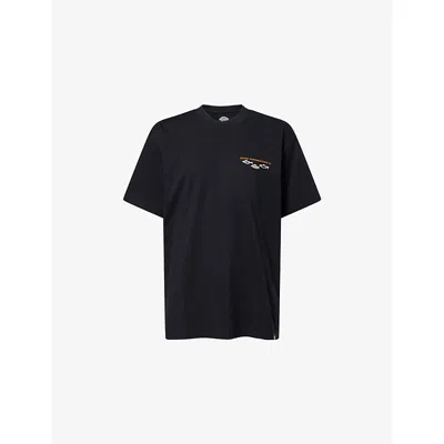 Dickies Mens  Laryville Graphic-print Cotton T-shirt In Black
