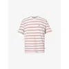 Dickies Lewistown Stripe Cotton T-shirt In Egret
