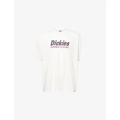 Dickies Mens Egret Williston Boxy-fit Cotton T-shirt In White
