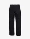 DICKIES DOUBLE-KNEE STRAIGHT-LEG MID-RISE JEANS
