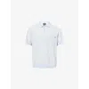 Dickies Mens Whitecap Gray Rocky Short-sleeve Cotton Knitted Polo Shirt In Whitecap Gray