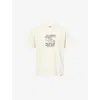 Dickies Mens Whitecap Gray Rope Center Logo Crewneck Cotton-jersey T-shirt Xxl In Whitecap Gray