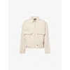 Dickies Mens Wood Ash Fort Smith Cotton-canvas Trucker Jacket Xl In Neutral