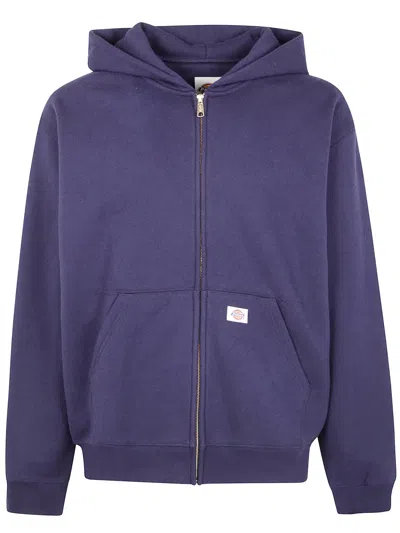 Dickies "mineral Fz Hoodie" Sweatshirt In Blue