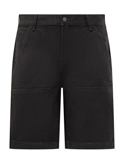 Dickies Mini Canvas Utility Shorts In Sw Black