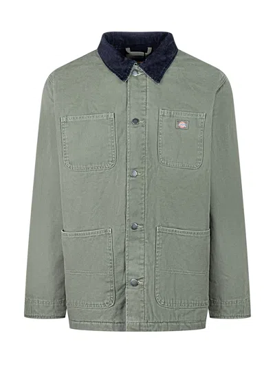 Dickies Mini Military Jacket With Colletto In Military Gr