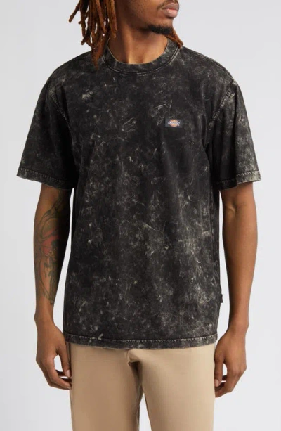 Dickies Newington Tie Dye Cotton T-shirt In Black