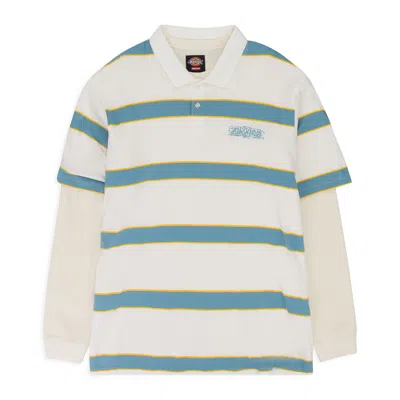 Dickies Nwt  White Double Layer Long Sleeve T-shirt In Multi
