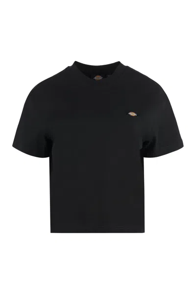 Dickies Oakport Cotton Crew-neck T-shirt In 黑色