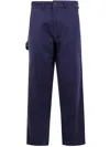 Dickies Mens Night Sky Oliver Springs Straight-leg Cotton Carpenter Trousers In Blue