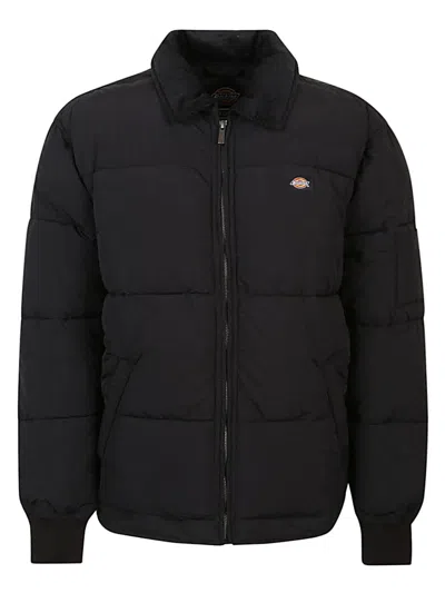 Dickies Overbrook Eisenhower Full Zip Down Jacket In Black