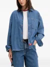 Dickies Patch-pocket Denim Jacket In Blue