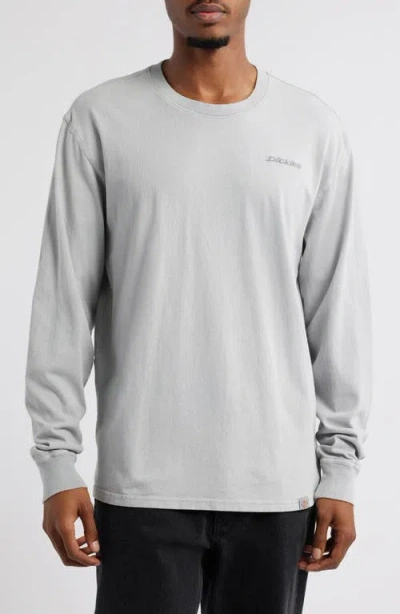 Dickies Plentywood Long Sleeve Cotton T-shirt In Ultimate Gray