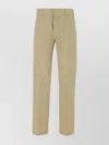 Dickies Polyester Blend Pant With Belt Loops And Back Pockets In Cream