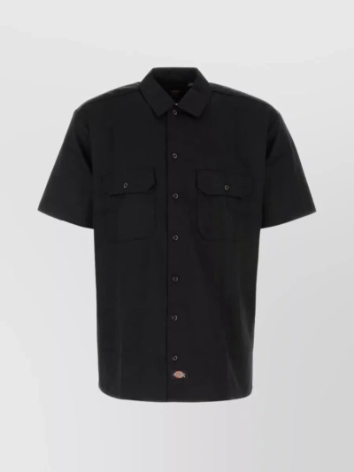 Dickies Man Shirt Black Size Xxl Polyester, Cotton In Black