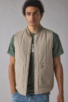 Dickies Quilted Canvas Vest Jacket In Desert Sand, Men's At Urban Outfitters In Nude
