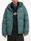 Dickies Quilted Hooded Puffer Jacket In Green