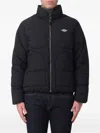 Dickies 로고 패치 퀼팅 재킷 In Black