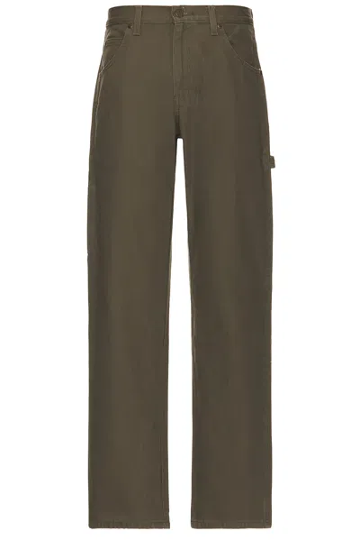 Dickies Relaxed Fit Duck Jean In Rinsed Moss Green