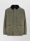 Dickies Relaxed Fit Jacket Corduroy Collar In Green