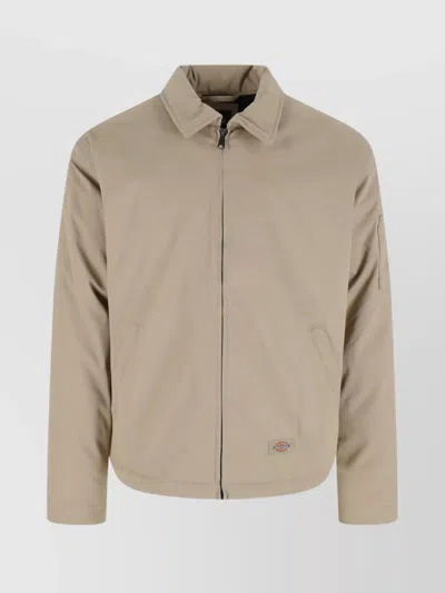 DICKIES RELAXED FIT JACKET WITH COLLAR AND POCKETS
