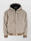 Dickies Relaxed Fit Jacket With Hood And Pockets In Neutral