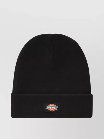Dickies Rolled Brim Hat Folded Cuff In Black