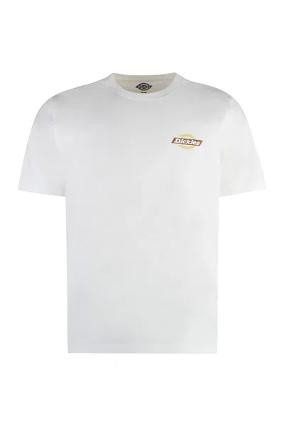 Dickies Ruston Cotton Crew-neck T-shirt In White