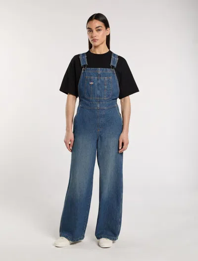 Dickies Salopette Woman  Bib W Mechanic - Dk0a87n7l231 Khaki Dyed Blue