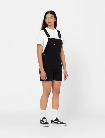 Dickies Salopette Woman  Duck Canvas Short Bib - Dk0a4xptc401 Black