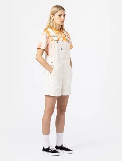 Dickies Salopette Woman  Duck Canvas Short Bib Sw - Dk0a4xptc431 Cloud Cloud In White