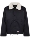 Dickies Eisenhower Shearling-collar Jacket In Black