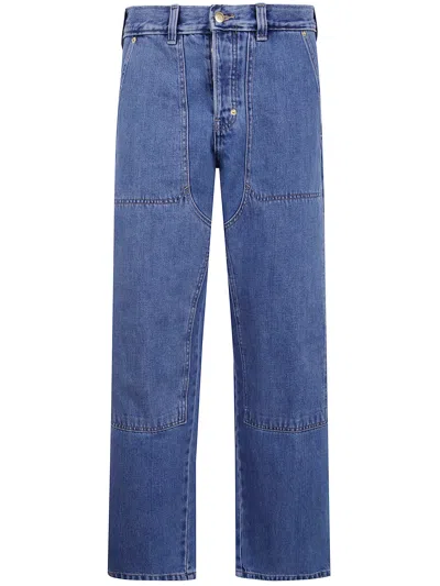 Dickies "selvedge Double Knee" Denim In Green