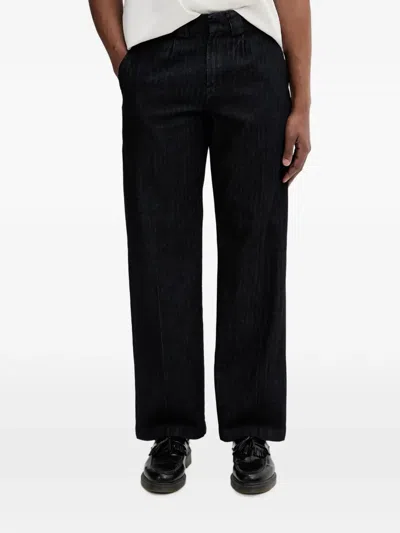 Dickies Selvedge Herringbone-pattern Jeans In Blue