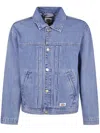 Dickies "selvedge Pleated" Denim Jacket Clothing In Blue