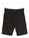 Dickies Service Carpenter Pinstripe Cotton Shorts In Brown