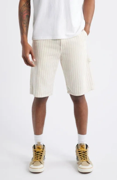 Dickies Service Stripe Canvas Carpenter Shorts In Egret