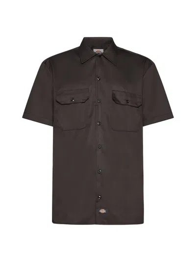 Dickies Shirt In Dark Brown