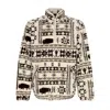 Dickies Shirt High Man Hays Quarter Zip Nordic Aop Light In Light