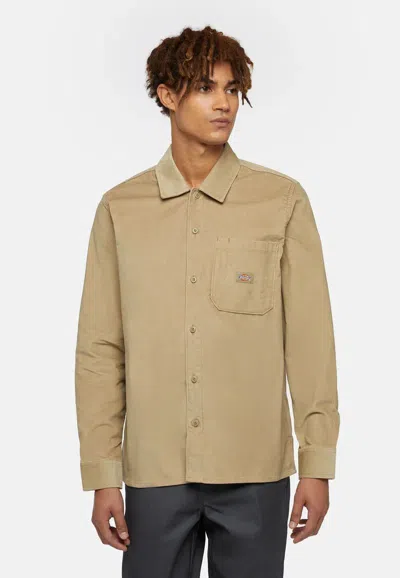 DICKIES SHIRTS MAN DICKIES CORDUROY SHIRT DK0A8652 KHK1 KHAKI