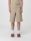 Dickies Polyester Blend Knee Length Shorts With Waist Belt Loops In Kaki