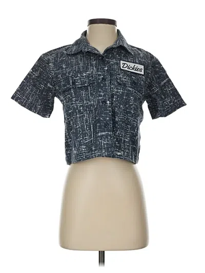 Pre-owned Dickies Short Sleeve Blouse In Blue