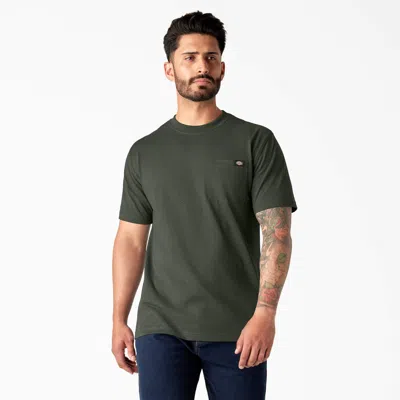 Dickies Short Sleeve Heavyweight Heathered T-shirt In Green