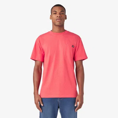 Dickies Short Sleeve Heavyweight Heathered T-shirt In Pink