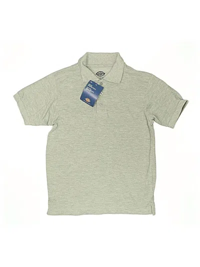 Dickies Kids' Short Sleeve Top Gray Collared Neckline Tops In Green