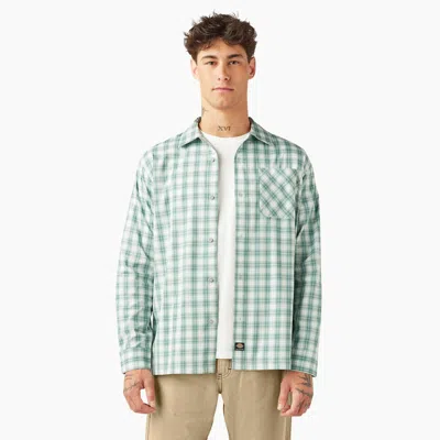 Dickies Skateboarding Button Up Shirt In Green